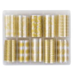 MOLLY LAC Foil Transfer Diseños Oro Caja 10uds