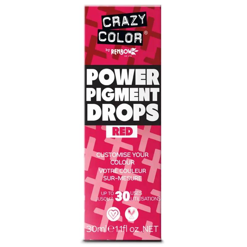 CRAZY COLOR Power Drops Pigmento Rojo 30ml